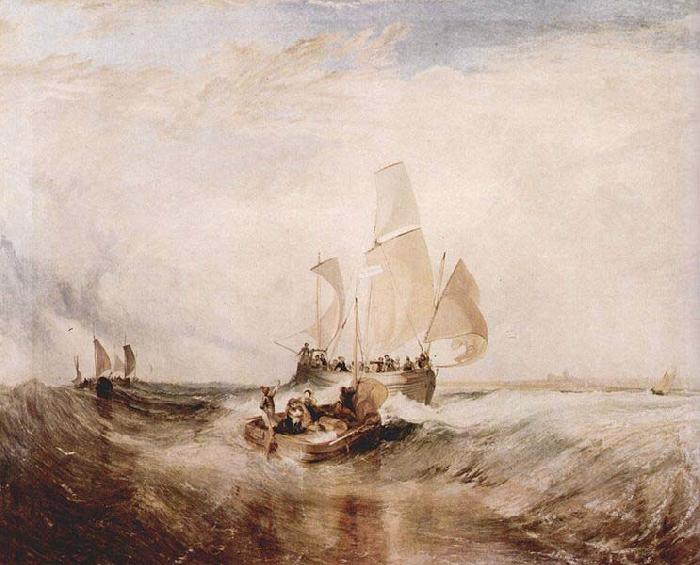 Joseph Mallord William Turner Jetzt fur den Maler, Passagiere gehen an Bord